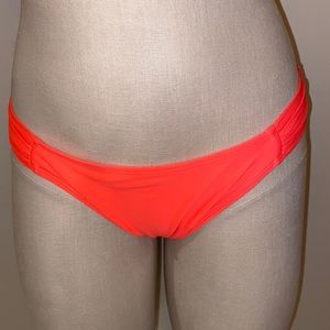 Neon Pink/orangey colored Bikini bottoms